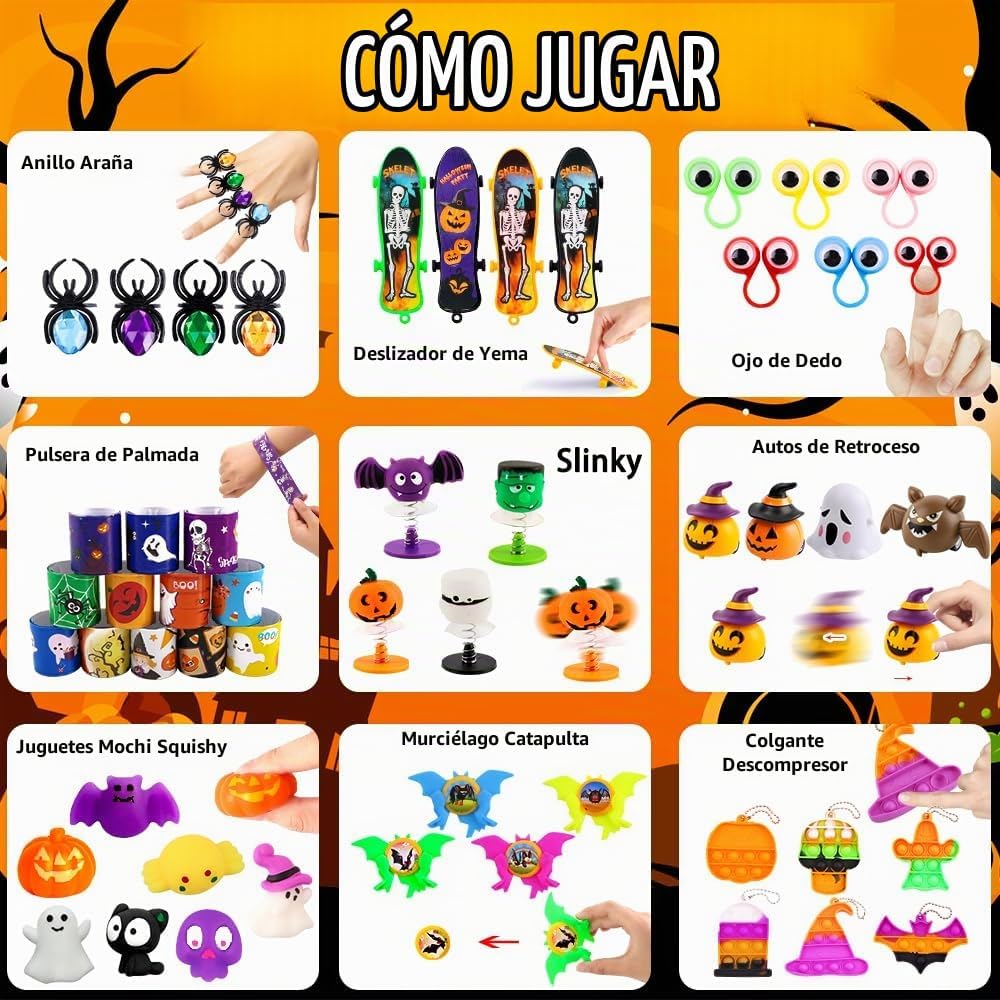 Caja De 210 Juguetes, Halloween