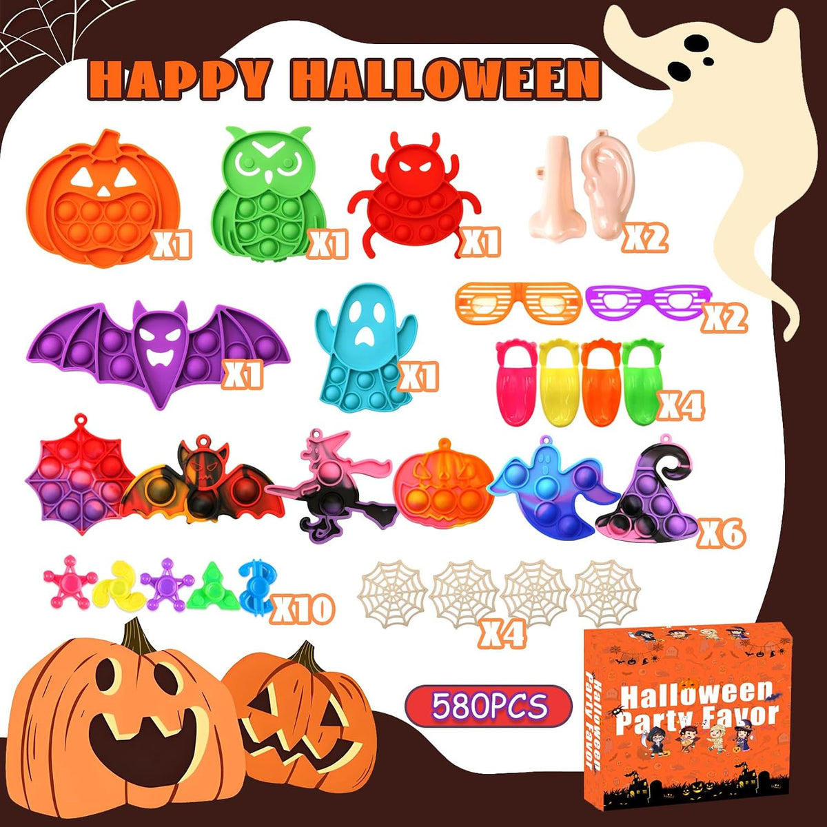 Caja De 580 Juguetes, Halloween