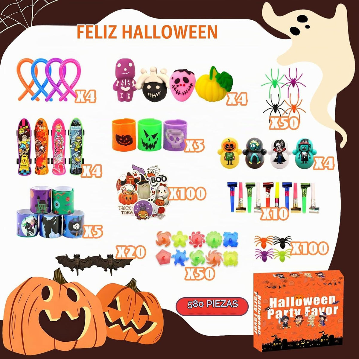 Caja De 580 Juguetes, Halloween
