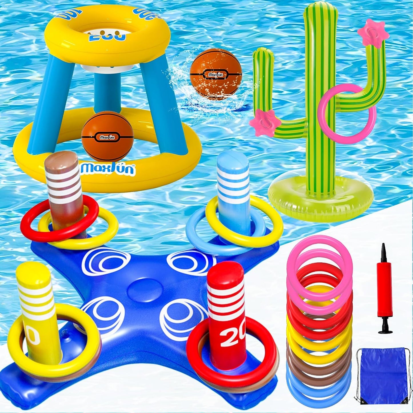 Juego De Inflables Para Piscina