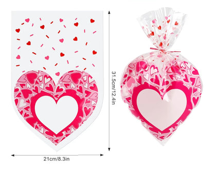 Bolsas Grandes De Celofán, Corazón