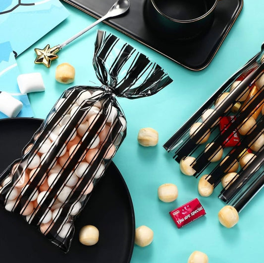 Bolsas De Celofán, Rayas Negras