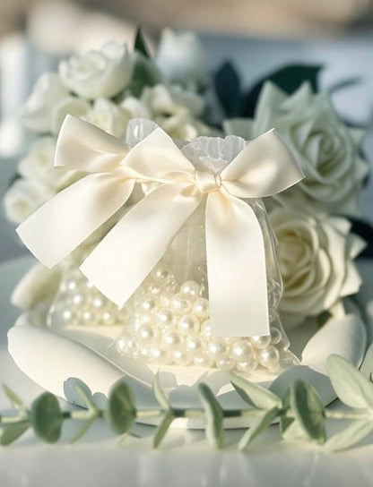 Bolsas De Organza, Con Lazo
