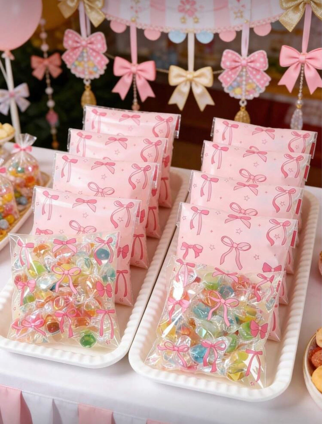 Bolsas Pequeñas, Lazos Rosados