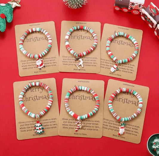 Pulsera Con Tarjeta, Navidad