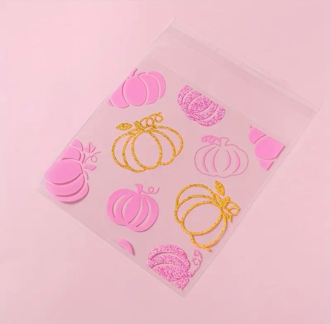 Bolsas Calabazas Rosa/Dorada