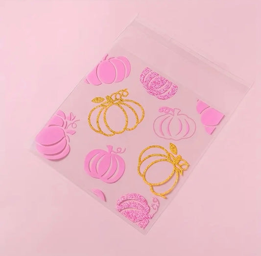 Bolsas Calabazas Rosa/Dorada