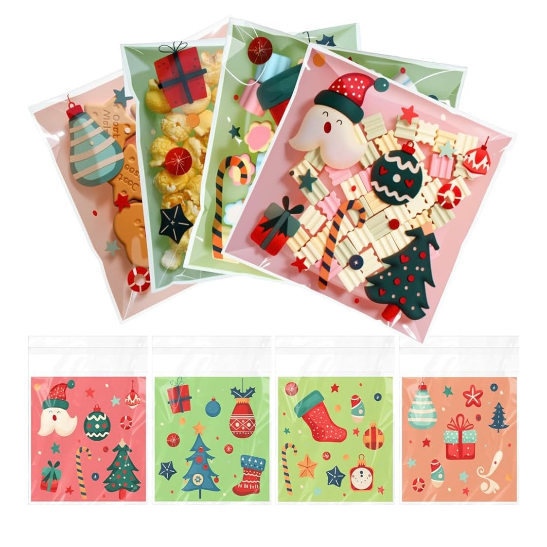 Bolsas Cuadradas Diseños De Navidad