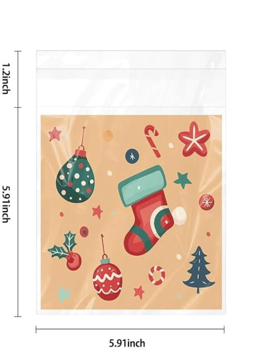 Bolsas Cuadradas Diseños De Navidad