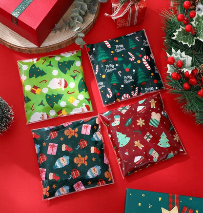 Bolsas Cuadradas Diseños De Navidad