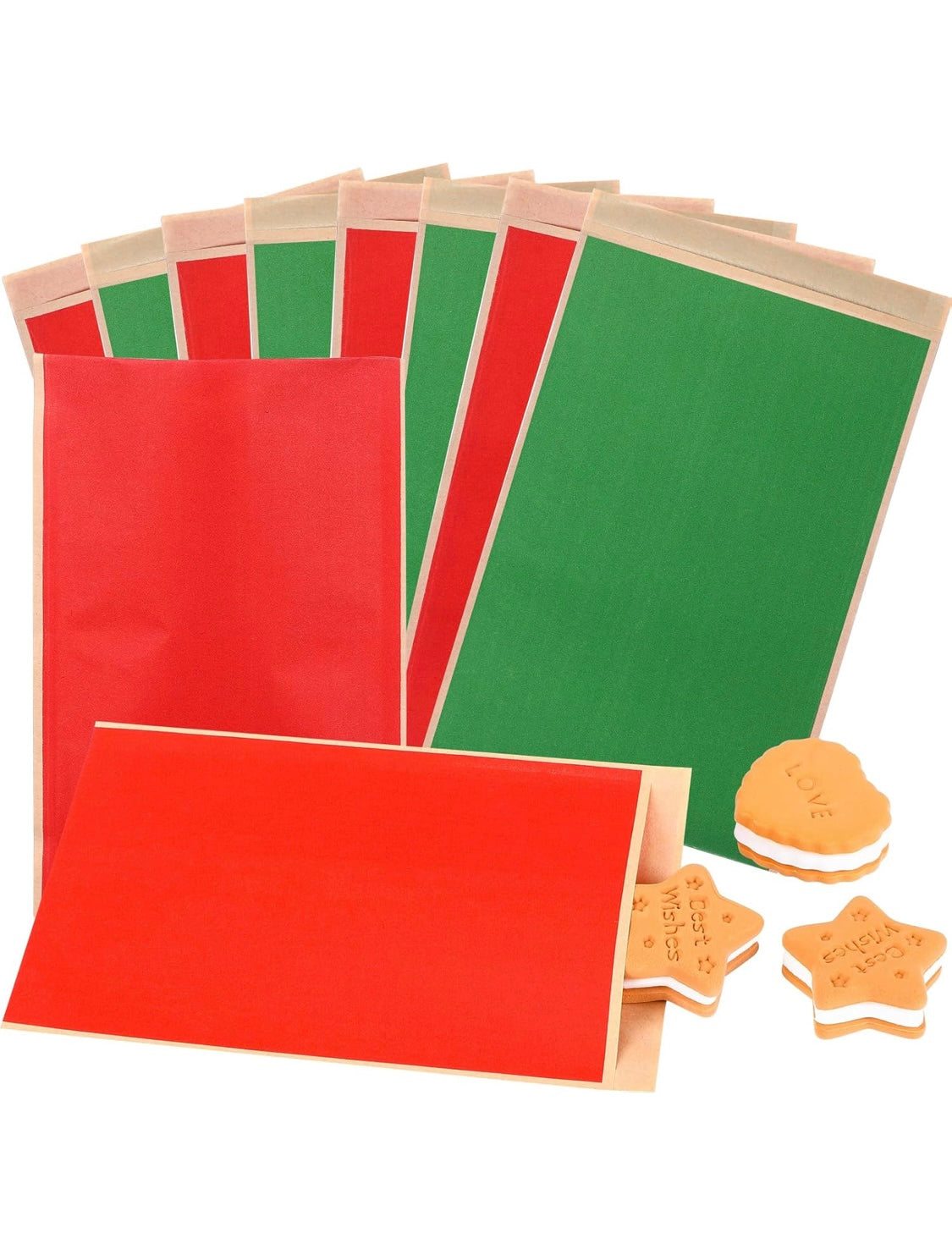Bolsas De Papel, Rojo/Verde